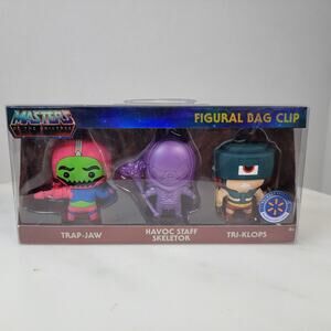 Mattel MOTU Masters Of The Universe Figural Bag Clip Skeletor Trap-Jaw Tri-Klop